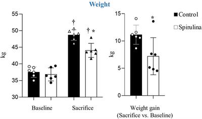 Supplementation With Spirulina Reduces Infarct Size and Ameliorates Cardiac Function in a Pig Model of STEMI